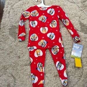 Bluey Valentine Pajama Set NEW 3T